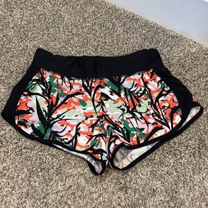 Under Armour Black and Orange Athletic Shorts